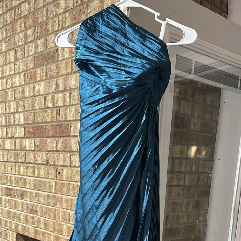 Teal Ruched Dress